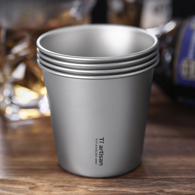 Taza de titanio de 200ml para  - Outdoor Camping Utensils reseña y precio