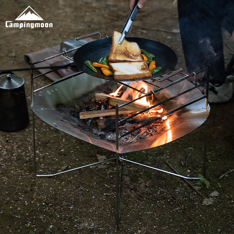 Plataforma de Fuego Plegable d - Outdoor Camping Fire Pit reseña y precio