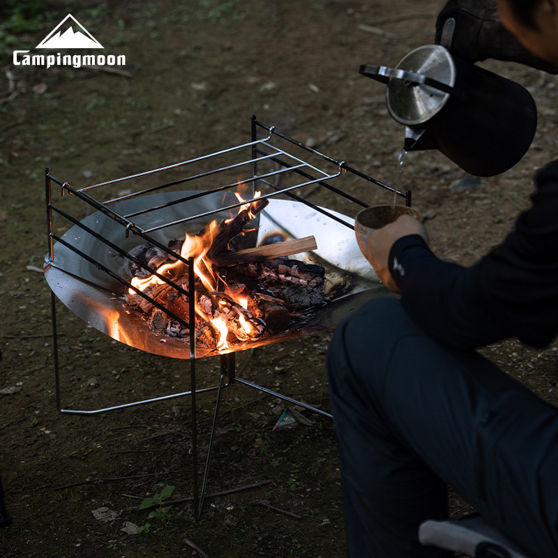 Plataforma de Fuego Plegable d - Outdoor Camping Fire Pit reseña y precio