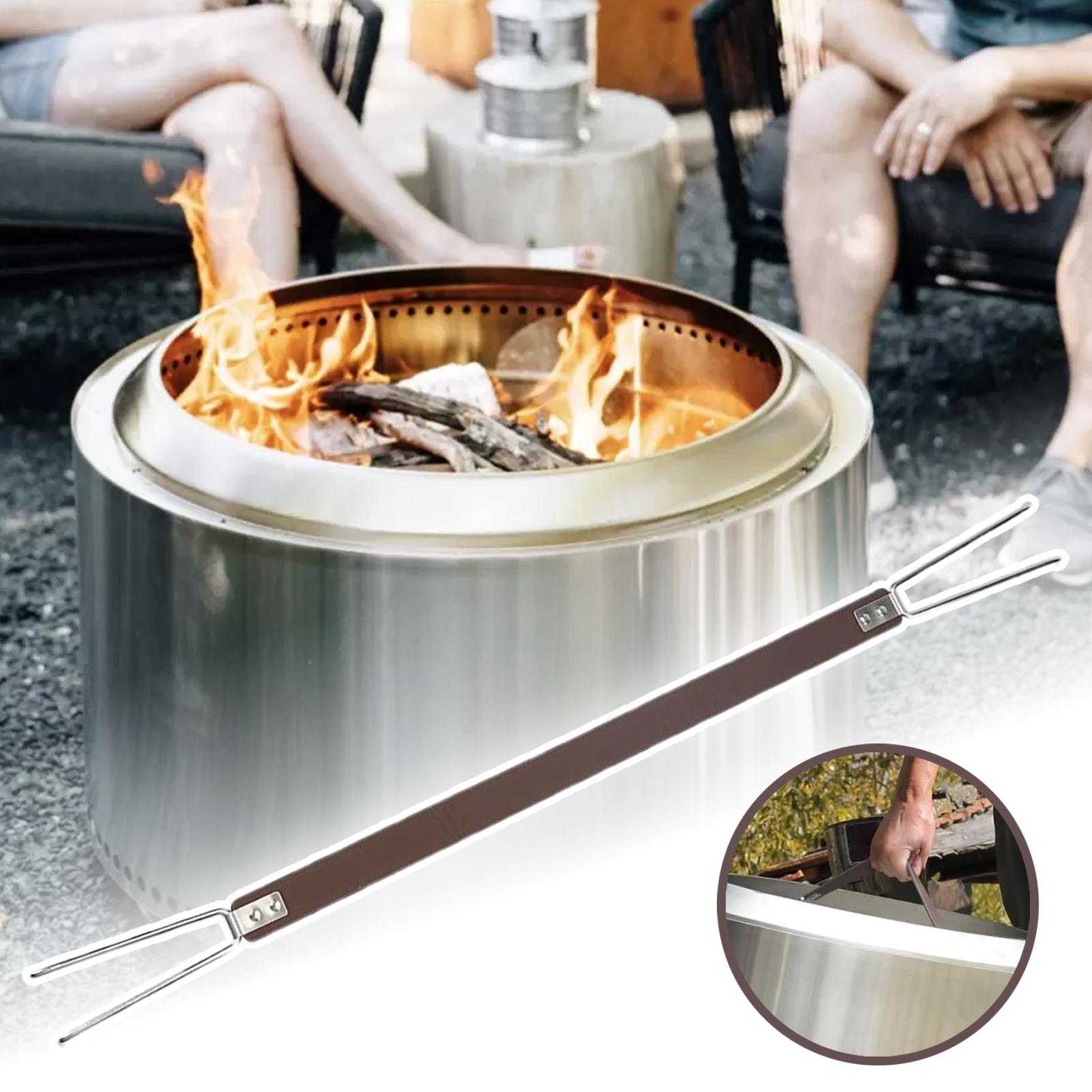 Manija para tapa de fogón, her - Outdoor Camping Fire Pit reseña y precio