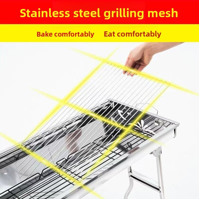 Parrilla de Carbón Plegable Gr - Outdoor Camping Cooking Set reseña y precio