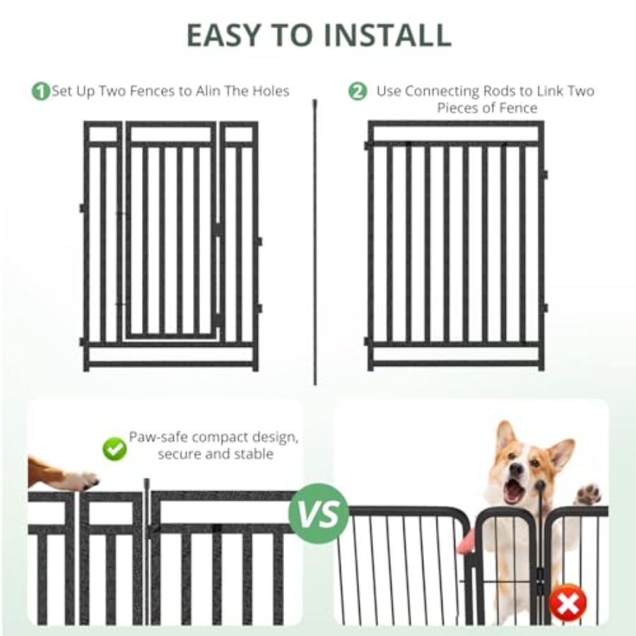 Corral portátil para cachorros - Outdoor Camping Dog Fence reseña y precio