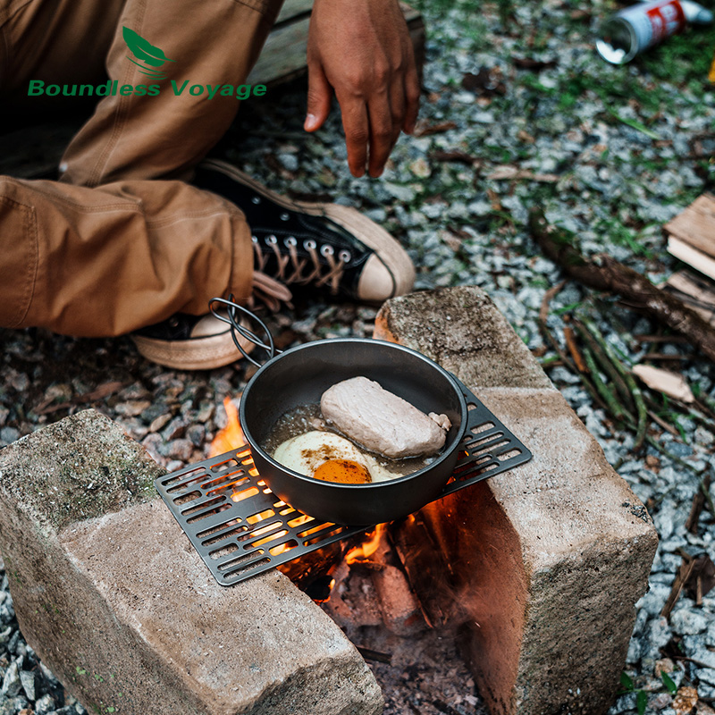 Placa para parrilla de barbaco - Outdoor Camping Cooking Set reseña y precio