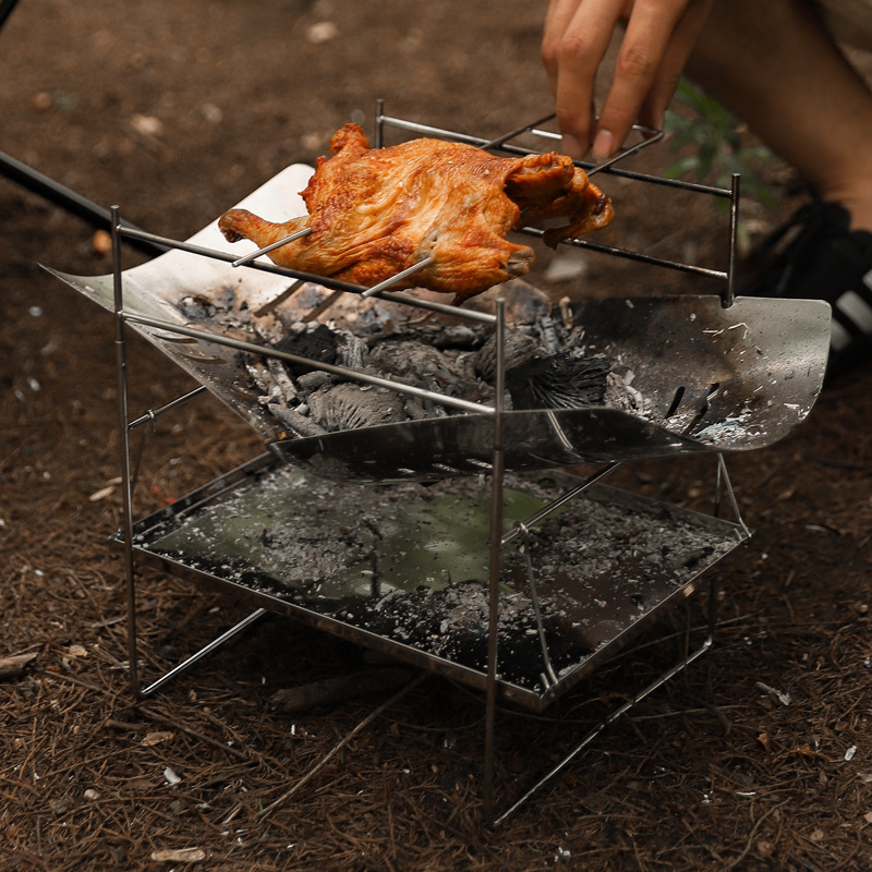 Estufa de leña para acampar, e - Outdoor Camping Wood Stove reseña y precio
