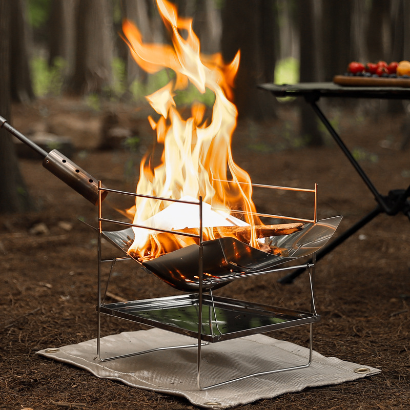Estufa de leña para acampar, e - Outdoor Camping Wood Stove reseña y precio