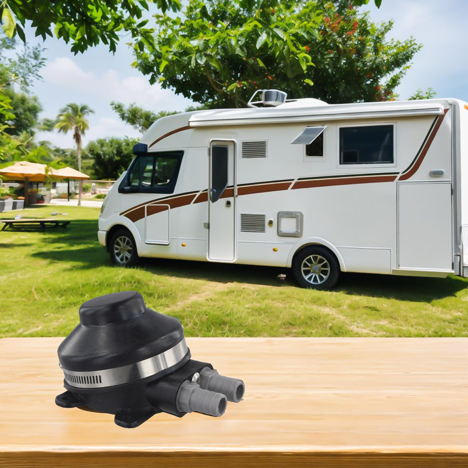 Bomba de agua negra accionada  - Outdoor Camping Toilet Tent reseña y precio
