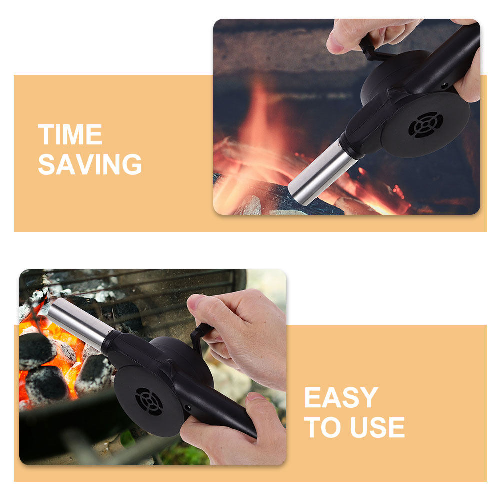 Ventilador Manual de Manivela  - Outdoor Camping Fire Pit reseña y precio